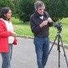 Peter Read & Sheena Kitchener filming at Belgenny Farm, Camden